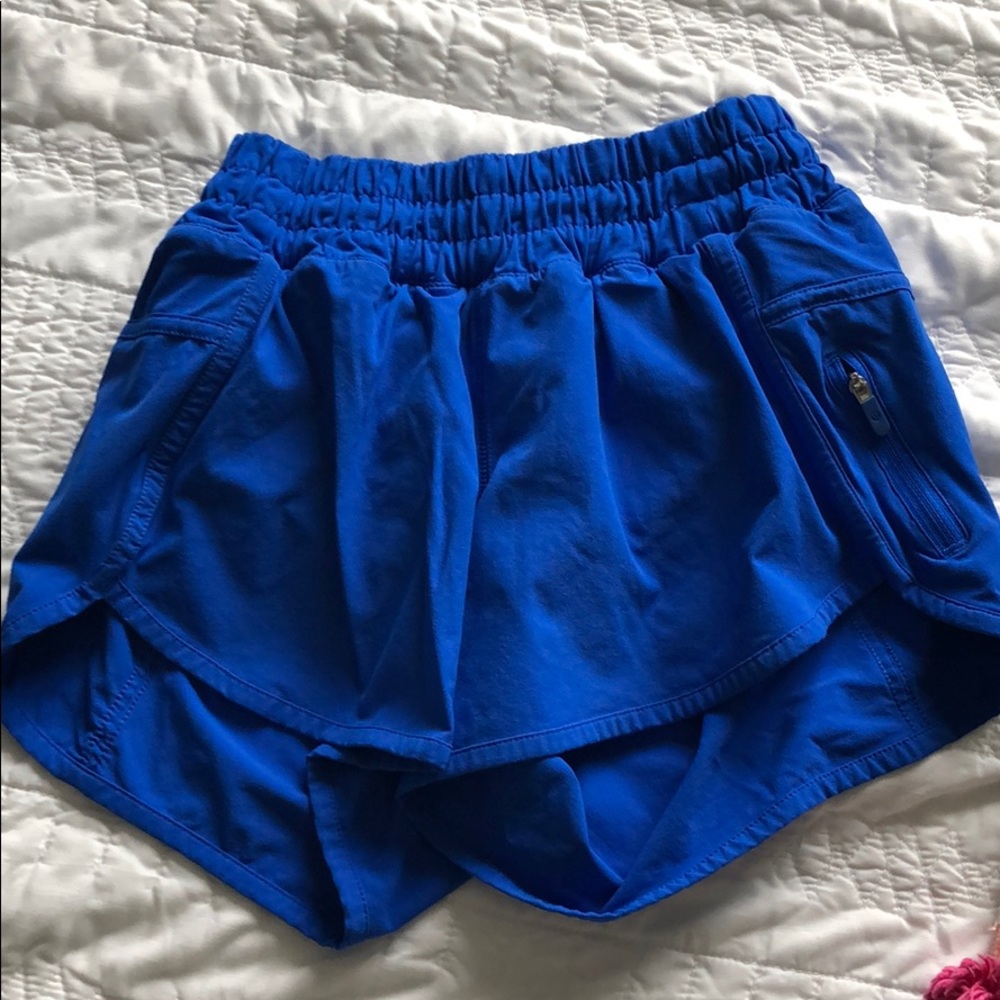 Lululemon Tracker Short V 4” blue